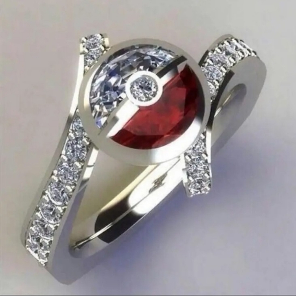 Pokémon Poké Ball Ring Size 7
